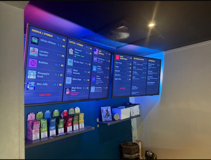 Menuborden Coffeeshop London